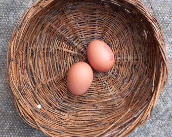 Willow basket Hand Made Aged and Fresh willow baskets Woven basket