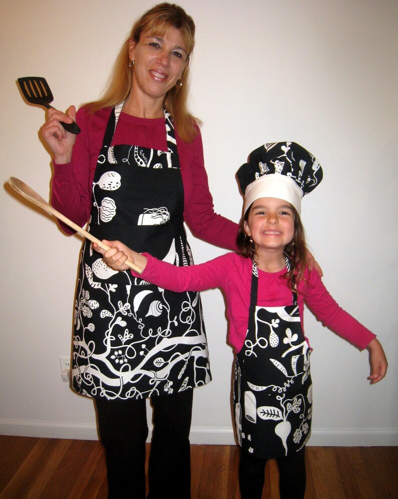 Mommy and Me Matching Apron and Chef Hat Etsy