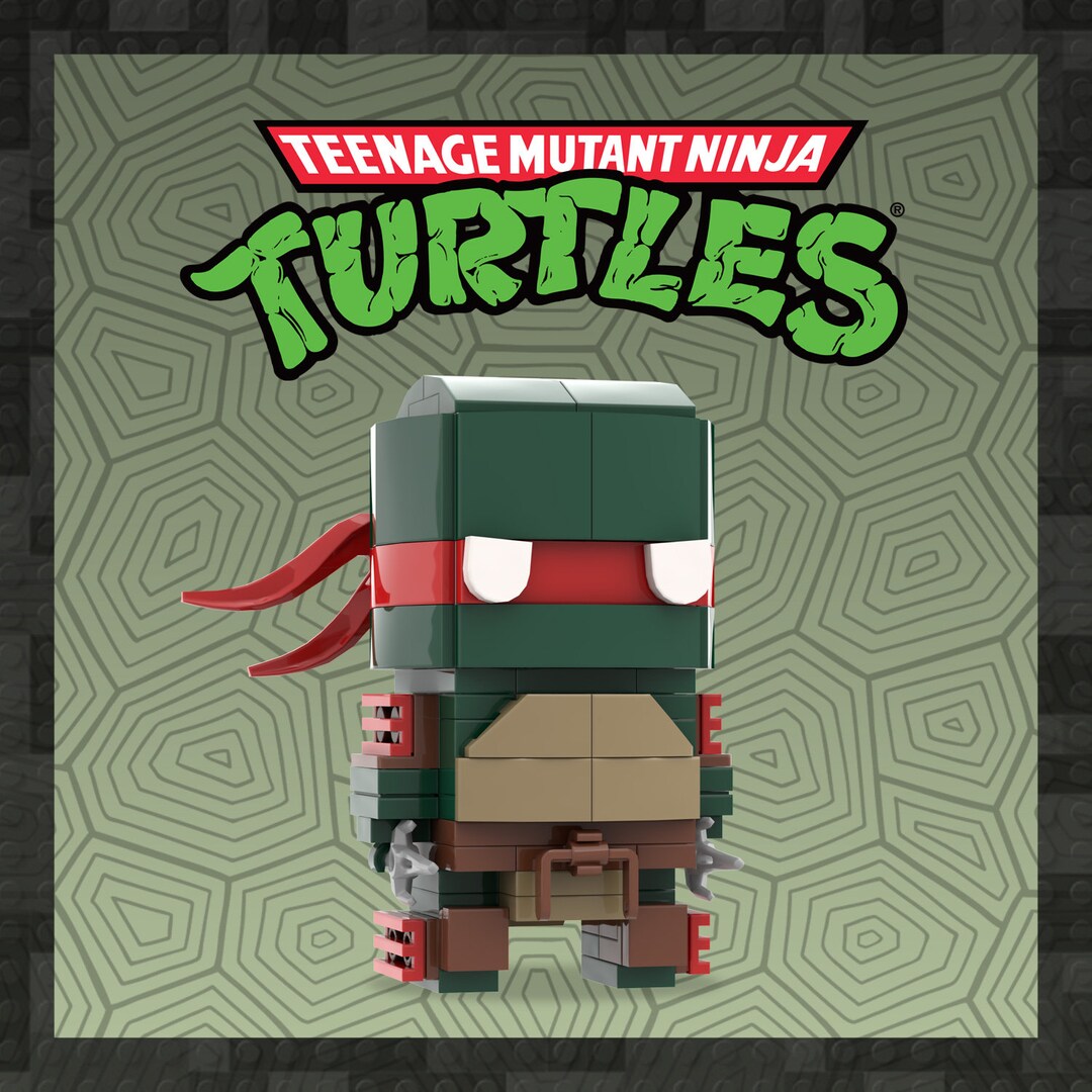 Lego Raphael Keychain Teenage Mutant Ninja Turtles - RAPHAEL - Custom Lego Brickheadz ...