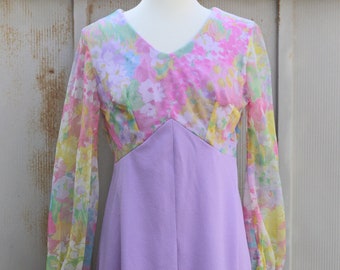 Pastel Maxi Dress - Etsy