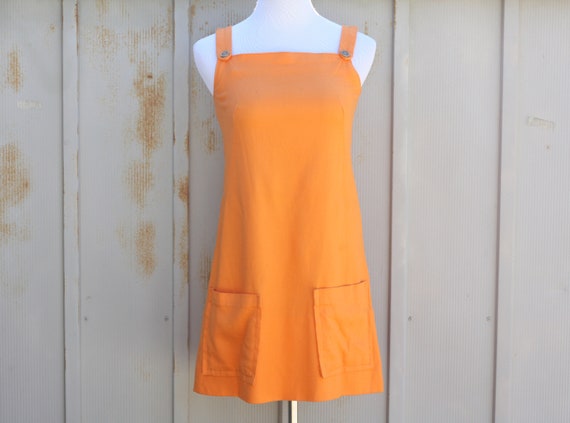 orange rockabilly dress
