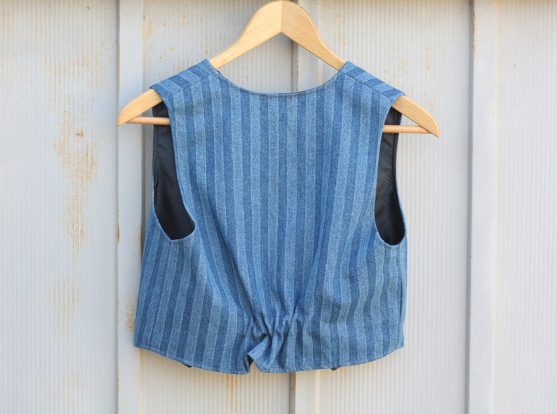Bohemian Vest Outlaw Hippie Rodeo Vest Cropped Denim Vest Boho Western Vest Vintage Concho Vest Southwestern Vest Cowgirl Vest