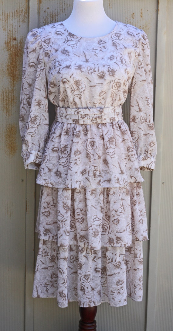 vintage ruffle dress