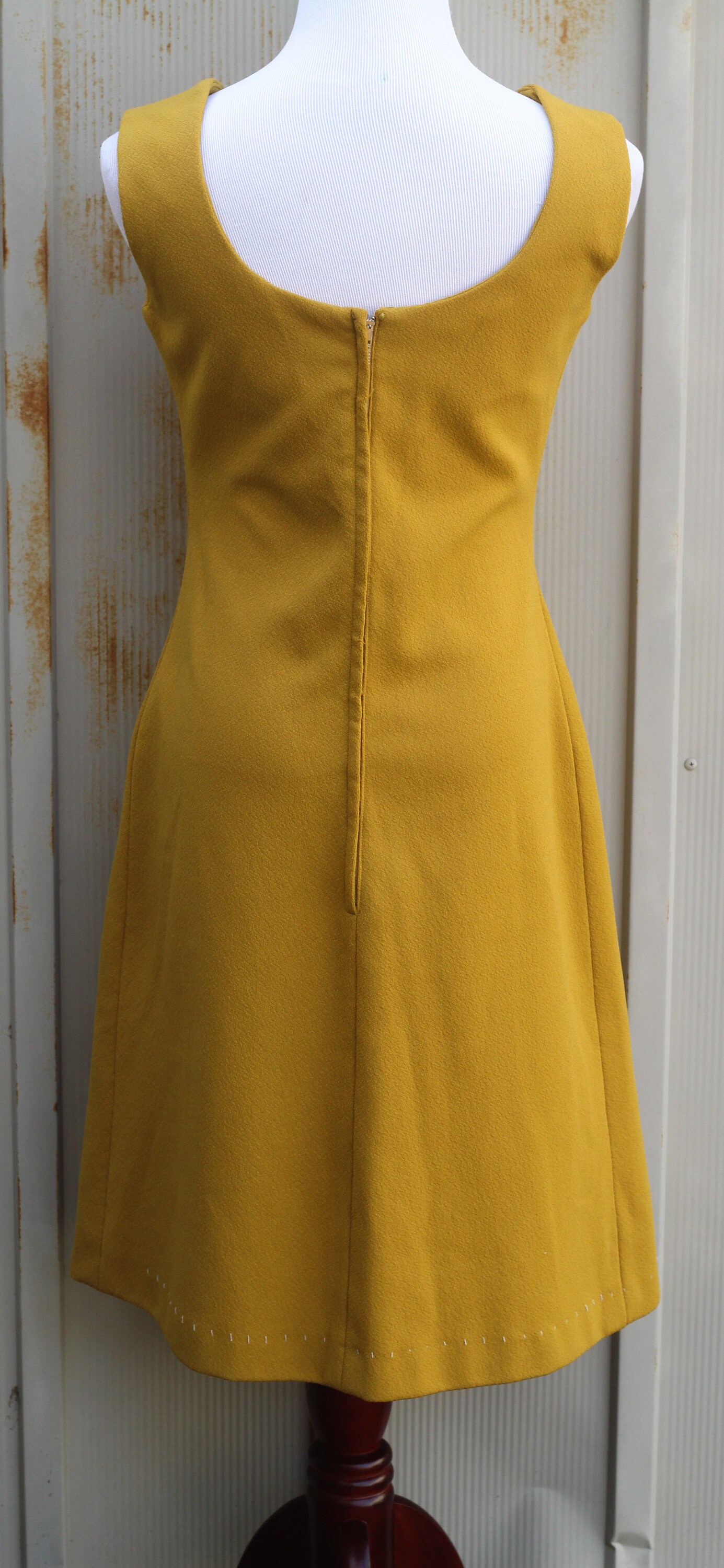 1950s Mustard Yellow Dress Vintage Pin Up Dress Mod Dress | Etsy