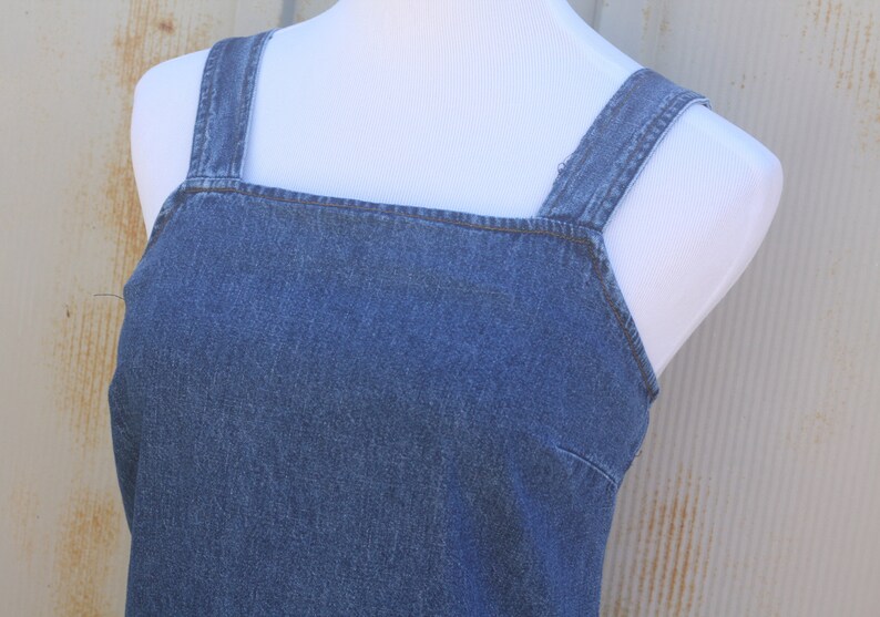 Denim Tank Top Dress 90s Grunge Dress Blue Jean Dress - Etsy