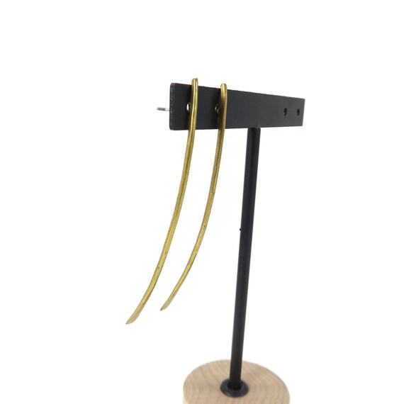 CHERYLE MOSIER, Solid Brass, Modernist Earrings, … - image 4