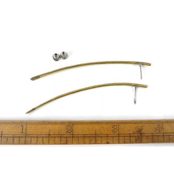 CHERYLE MOSIER, Solid Brass, Modernist Earrings, … - image 7