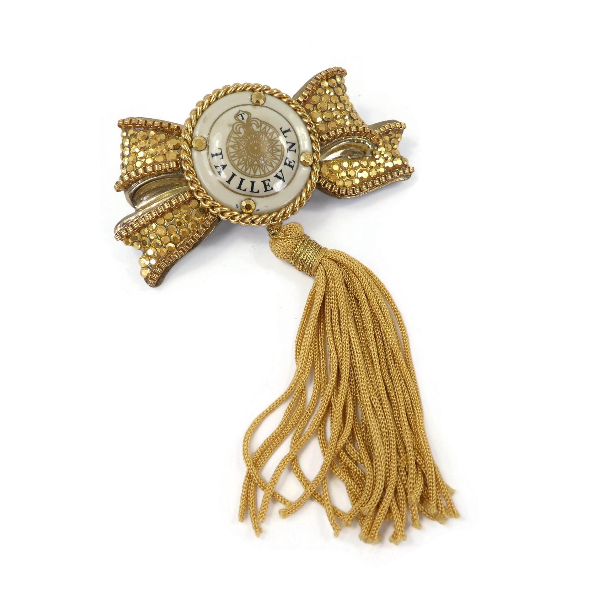 【新品】MAISON GUILLEMETTE BROOCH RIBBON Vintage, CHERYL BEREZ, Ribbon Tassel Brooch, Taillevent