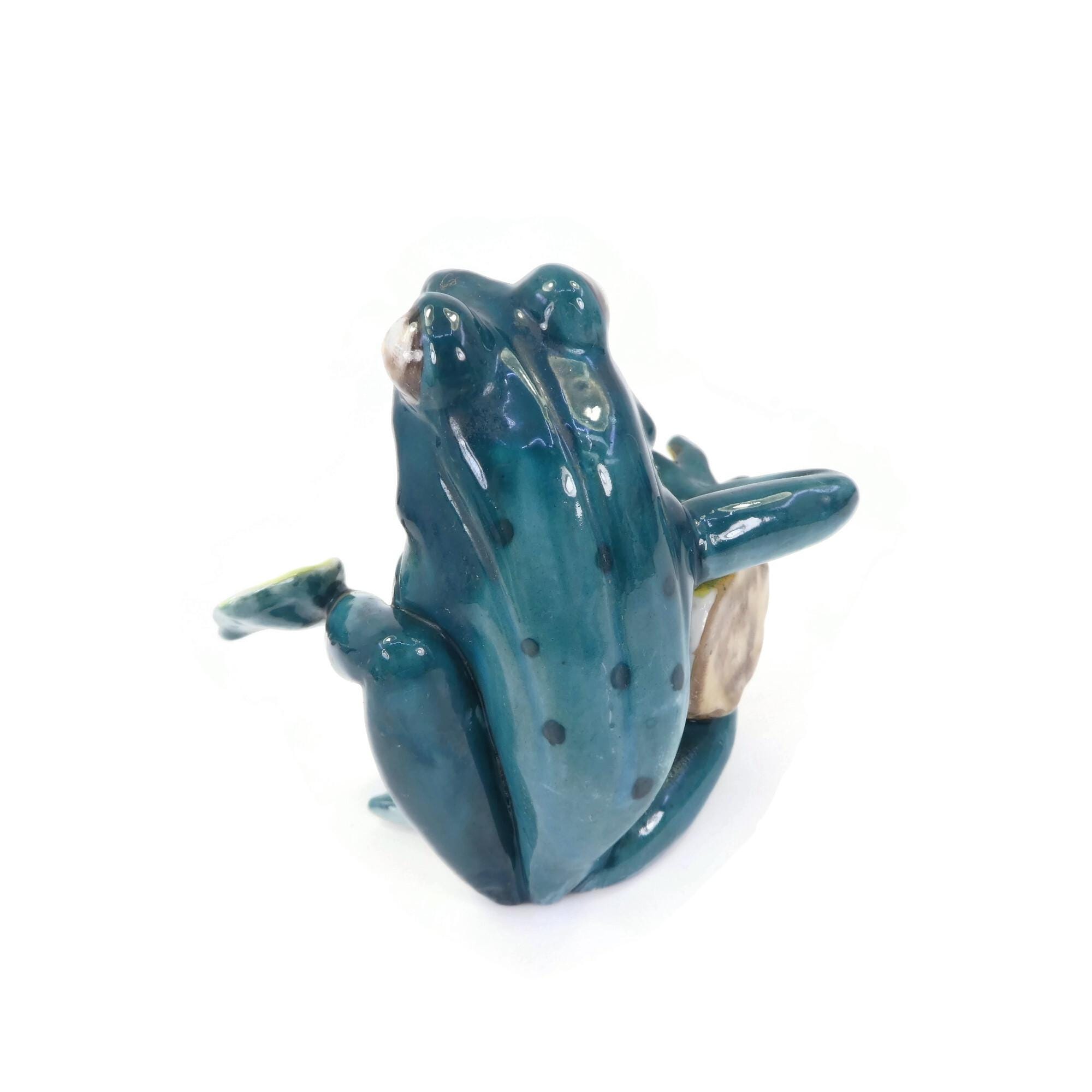 Grenouille Sauteuse En Tôle - Jouet Mécanique Vintage à Remonter - Japon 1930