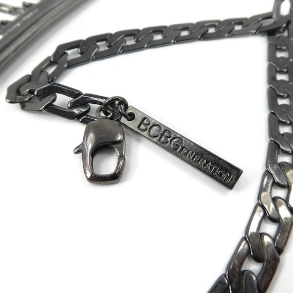 BCBGeneration, Chain Dangle Necklace, Netted Rhin… - image 6