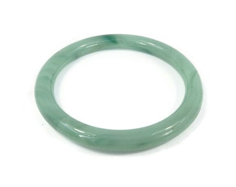 Vintage, Green Swirl Glass, Bangle, Child's Bangle, Small Size