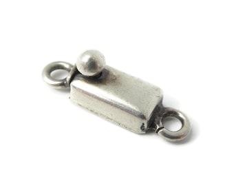 Sterling Silver, Taxco Mexico Box Clasp, Necklace, Bracelet, Jewelry Making, Stamped Mexico 925