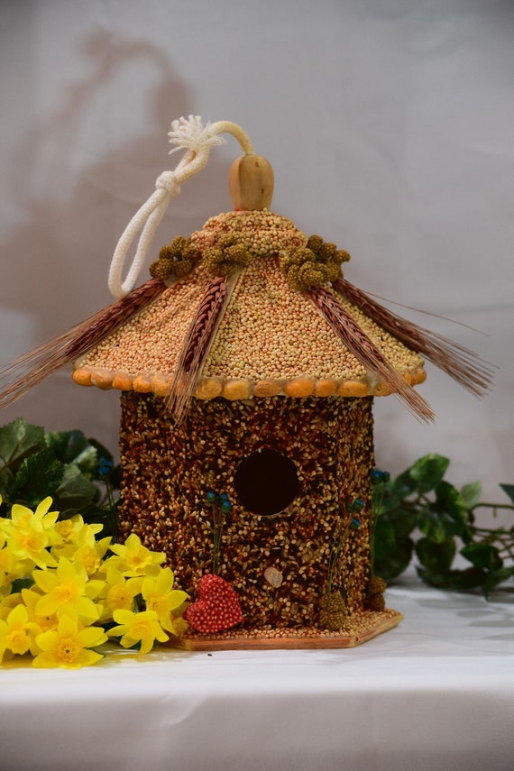 Gazebo Edible Birdhouse Birdfeeder Birdhouse Yard Etsy
