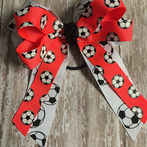 Soccer Bow, Soccer Ribbon, Team Colors, Soccer Season, Soccer Tournament, Fast Shipping