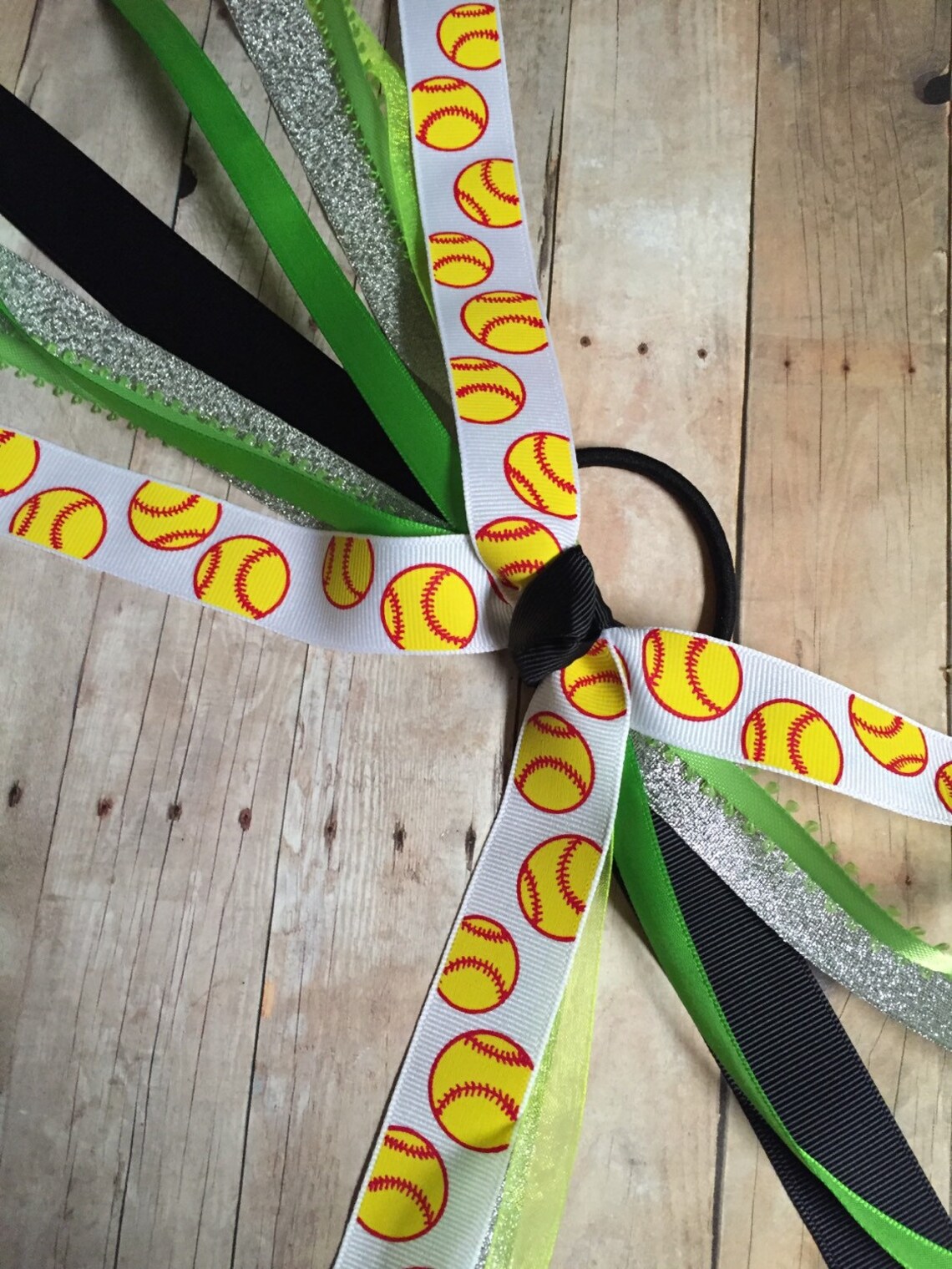 Purple Softball Ribbon Softball Streamers Softball Ribbons Etsy