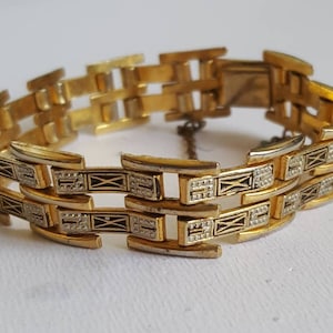 Vintage Damascene Bracelet - Gifts for her - Women's Jewellery 293