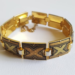 Vintage Damascene Bracelet - Gifts for her - Women's Jewellery 294
