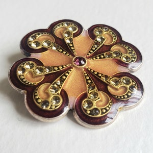 Vintage Catherine Popesco France Brooch Purple Enamel Vintage French Jewellery 18 image 7