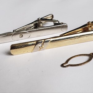 Vintage Krawattenklammern - 2er Set - Geschenke für Ihn - Herrenschmuck - Vintage Schmuck- 109
