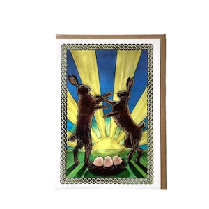 Ostara card, Eostre goddess,Spring Equinox, artist card, image 6