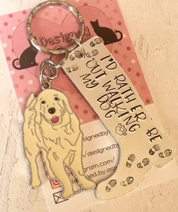 golden retriever key chain