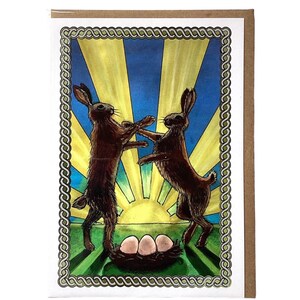 Ostara card, Eostre goddess,Spring Equinox, artist card, image 3