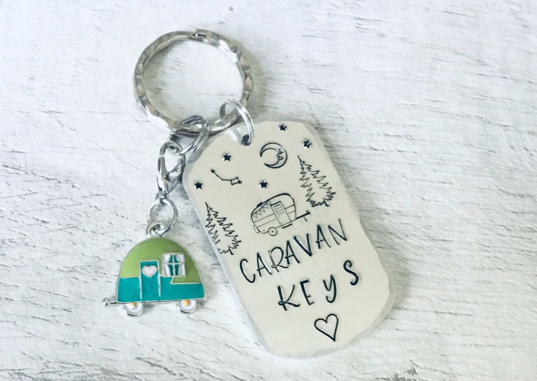 Caravan keys keyring short break Adventure gift camping Etsy
