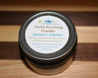 Tooth Brushing Powder  | Organic | Vegan | Bentonite Clay | Fluoride Free