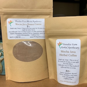 Herbal Coffee Alternative | Mocha Java Herbal Coffee | Organic | Caffeine Free