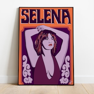 Impression inspirée des années 70 de Selena Gomez