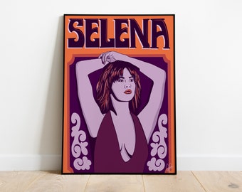 Selena Gomez 70's Inspired Print