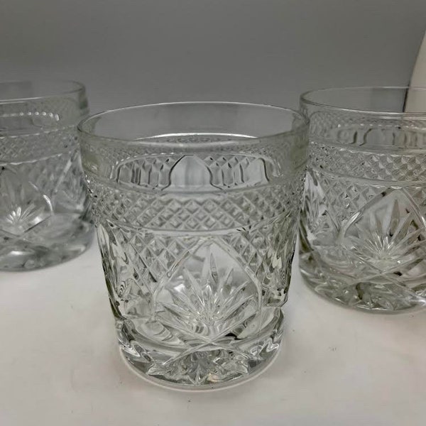 Vintage Whiskey Glasses | Old Fashion Cocktail glasses