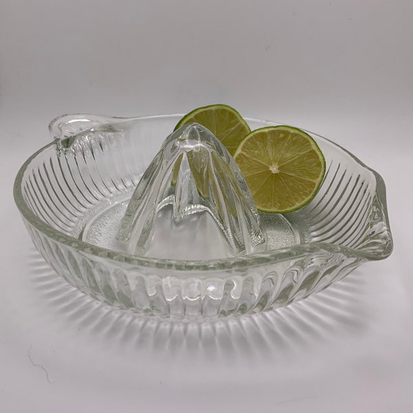 Vintage Glass Citrus Juicer, Citrus Reamer