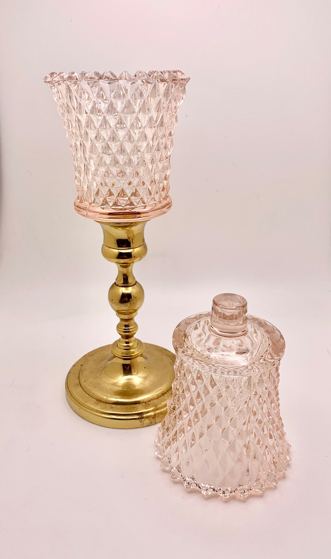 Vintage Candle Votive Candle Holder Peg Votives Multiple Etsy