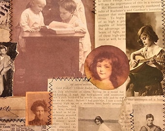 Vintage Masterboard, Junk Journal Masterboards, Travelers Notebook Ephemera, Tag Ephemera, Pocket Ephemera, Junk Journal Accents, Digital