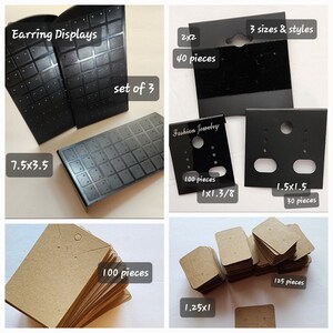 New Earring Display Accessories, Earring Display Cards, Multi Earring Small Display Board, Earring Making Supplies, Earring Supplies