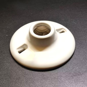 Vintage ceramic style E27/E26 glazed light head Edison lamp holder retro high temperature bulb table lamp screw cap socket wall tool rare