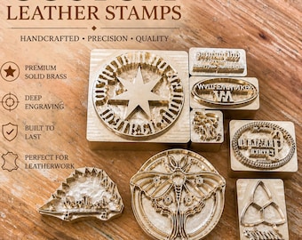 Turn Your Logo into a Maker's Mark | Custom Brass Embossing Stamp for Wallets, Belts, Bags & Handmade Goods