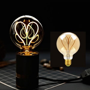 High Quality  Heart edison Decorative LED G95 light bulb Industrial 4w light bulb christmas decor love gift  Radio led  Neon Light Globe