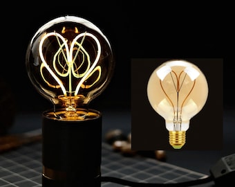 Hochwertige Edison LED G95 Glühbirne - 4W Industrielle Neonkugel für Weihnachtsdekor, Liebesgeschenk & Radio-inspirierte Beleuchtung