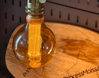 G95 Amber LED Bulb 1800K Warm Glow | E27 Decorative Filament Lamp | 4W Soft Mood Light | 220V (Bulb Only) Café home restaurants