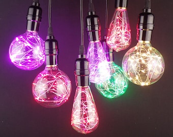 Levering edison LED-lampen voor industriële lamp - 110V & 220V E27 Kerstmis drie decor globe gloeilamp wandlamp plafond glazen lamp