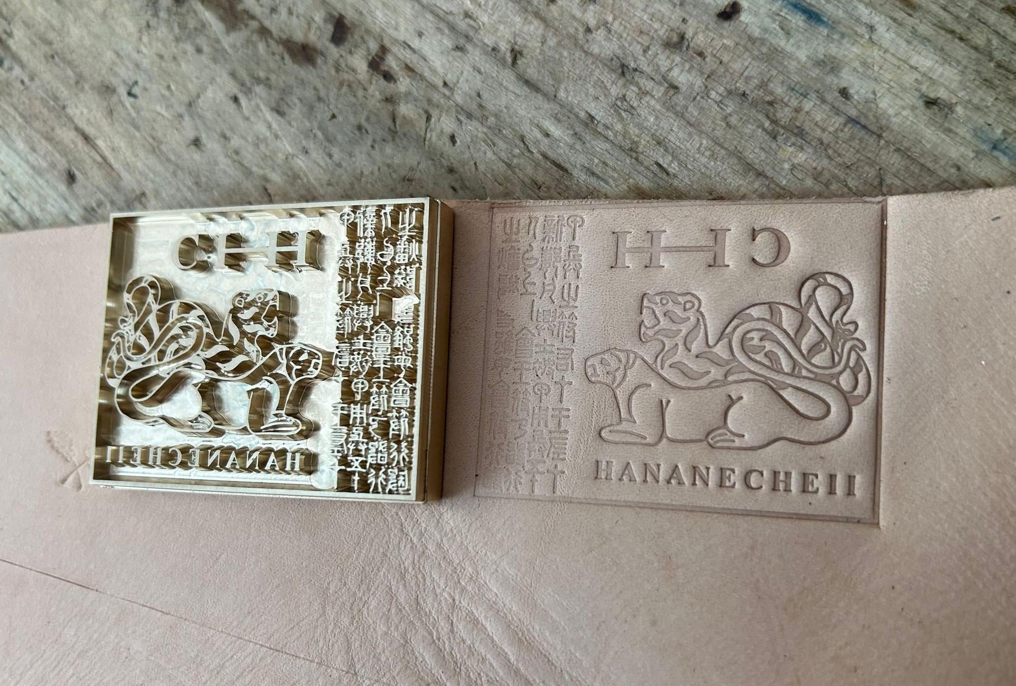 Timbro Branding Timbro Ottone Personalizzato Per Pelle E Legno - Ferro Branding Artigianale Regalo Per Appassionati Fai Da Te - 8