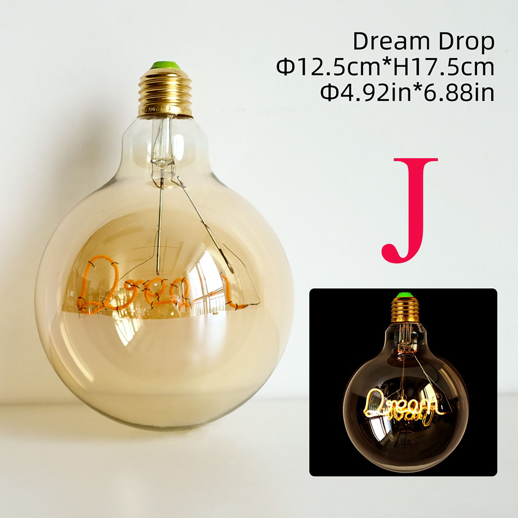 Large Edison Decorative LED G125 Light Bulb High Quality 4W