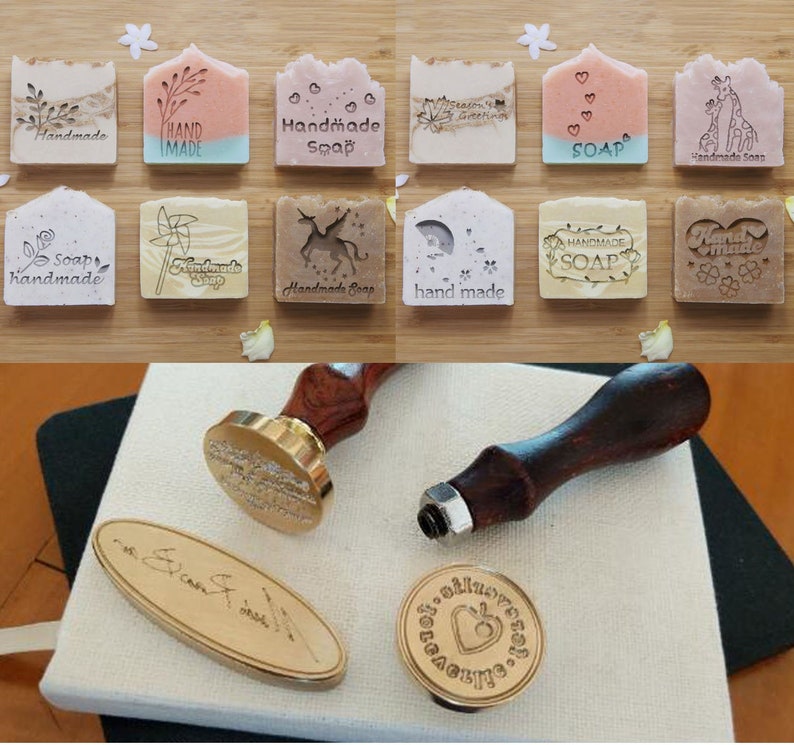 Custom Brass Soap Mold Soap Soap Stamp Logo Embosser Handmade Etsy