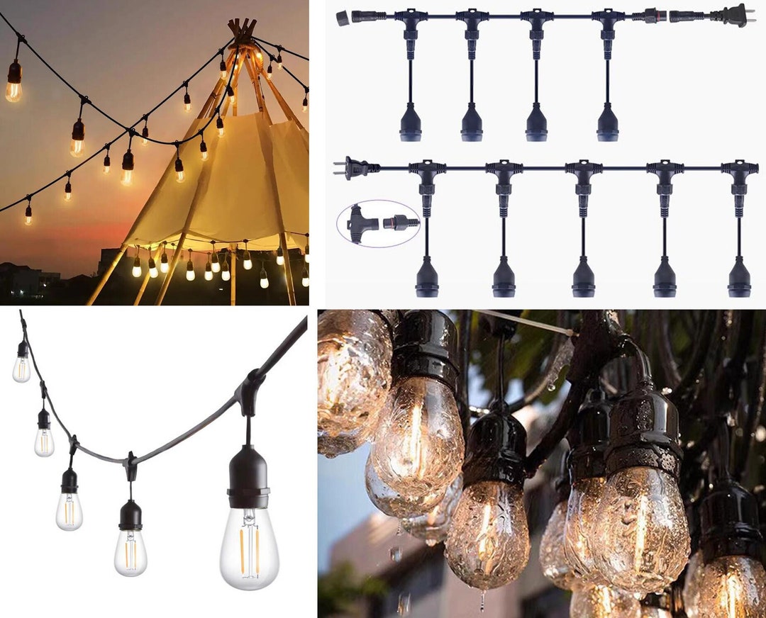 Customizable IP67 Waterproof Industrial String Lights Retro Edison