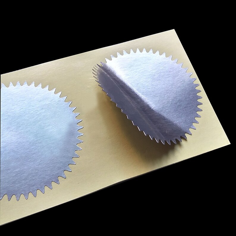 200 Paper Stickers Embosser Seal EZ Stamp Wafer Seals Labels Etsy