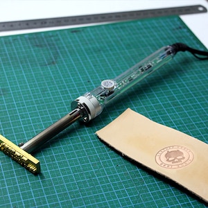 Custom logo leather stamp with electric iron brand tools Heat Bronzing Embossing 110v-240V leather Adjustable temperature