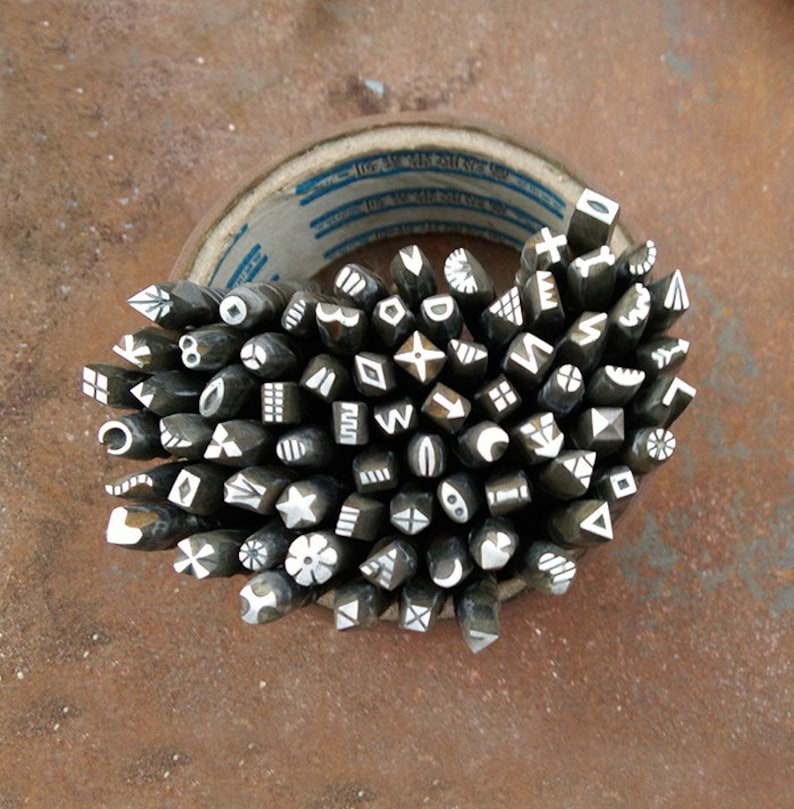 Metal Embossing Jewelry Stamp Custom Metal Punch Steel Jewelry Etsy