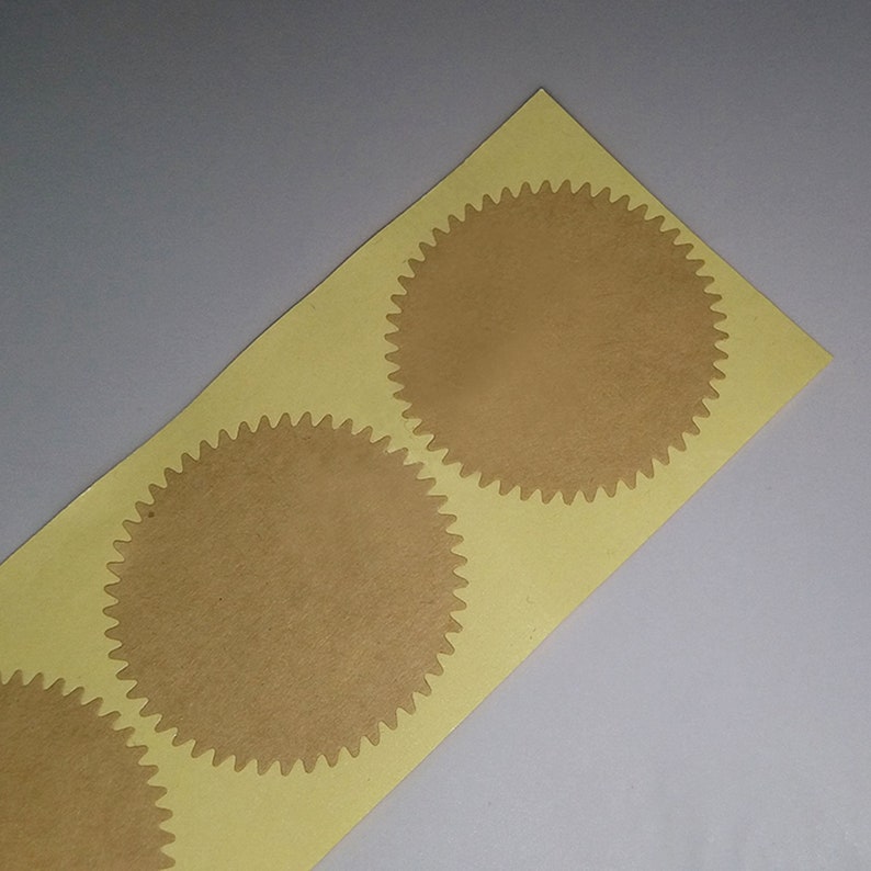 200 Paper Stickers Embosser Seal EZ Stamp Wafer Seals Labels Etsy